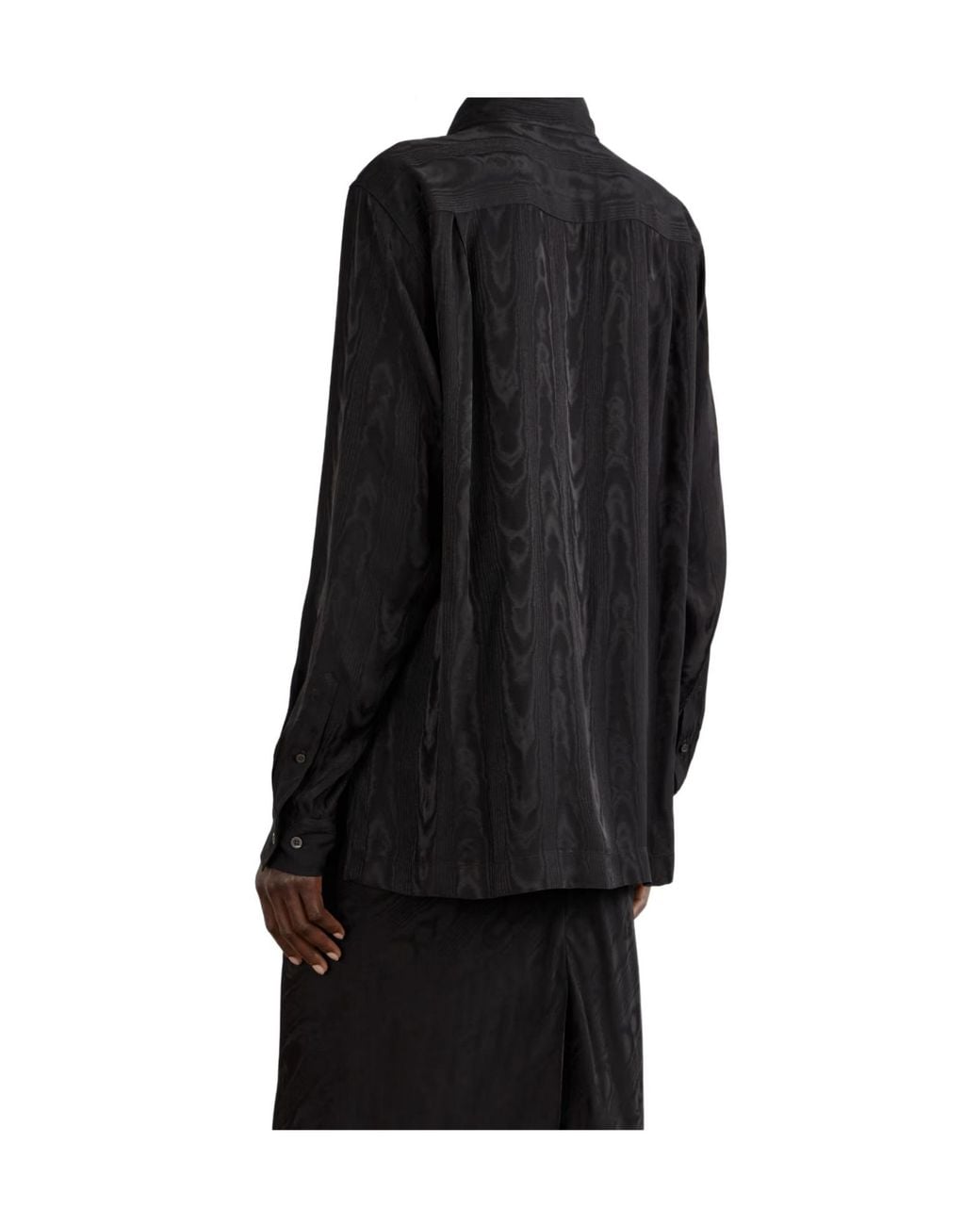 Dries Van Noten Black Long Sleeve Buttoned Shirt