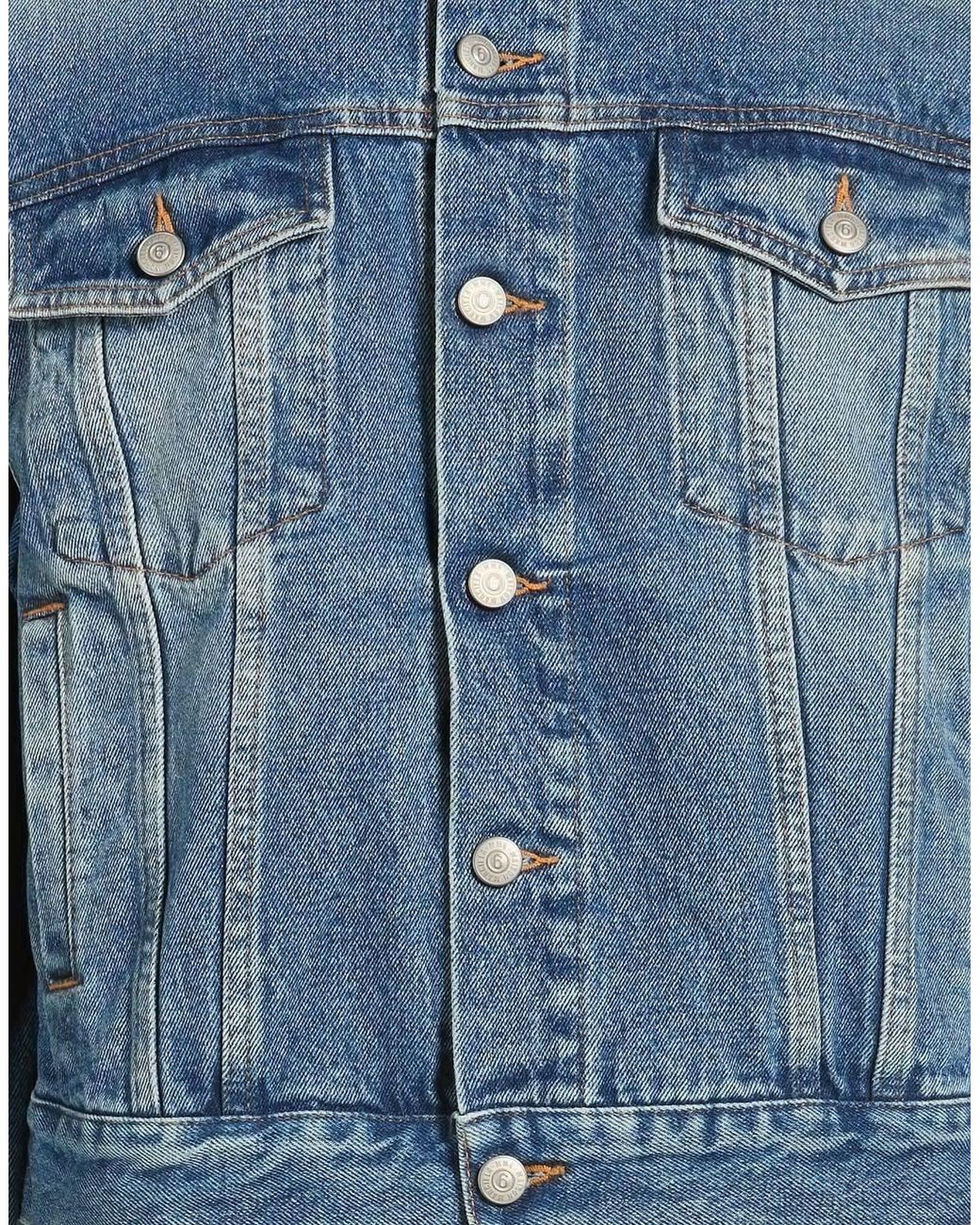 MM6 by Maison Margiela Blue Denim Trucker Jacket