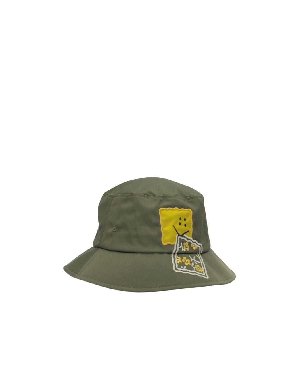 Kapital Green Peckish Rainbowy Bucket Hat for men