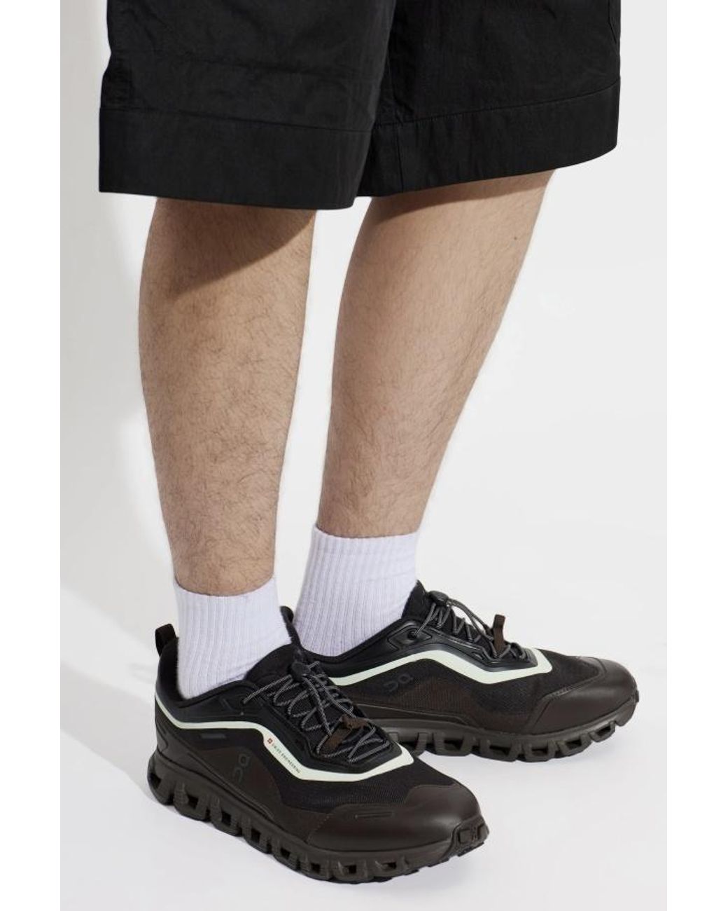 On Shoes Black Lace-Up Sneakers for men