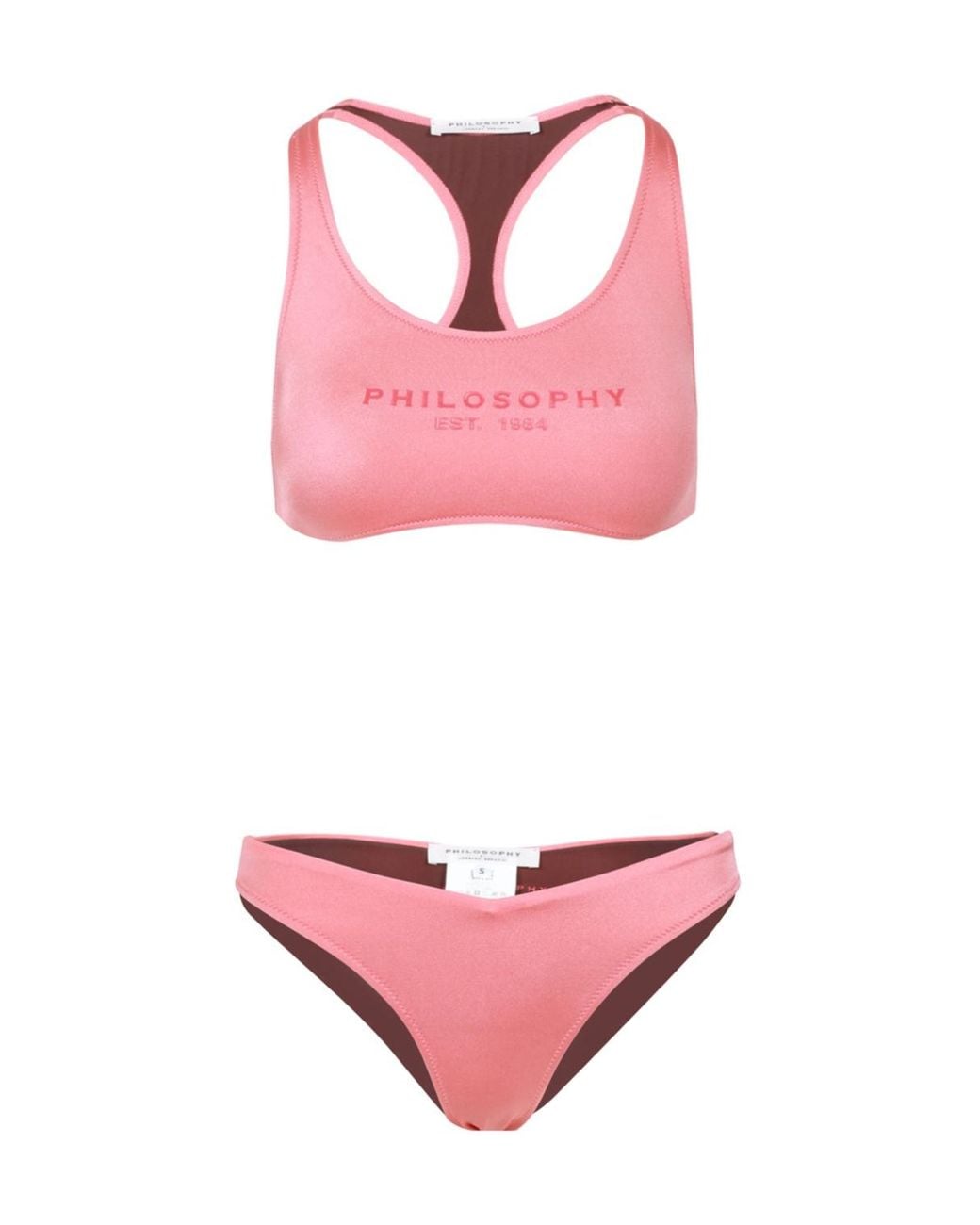 Philosophy Di Lorenzo Serafini Pink Logo Bikini