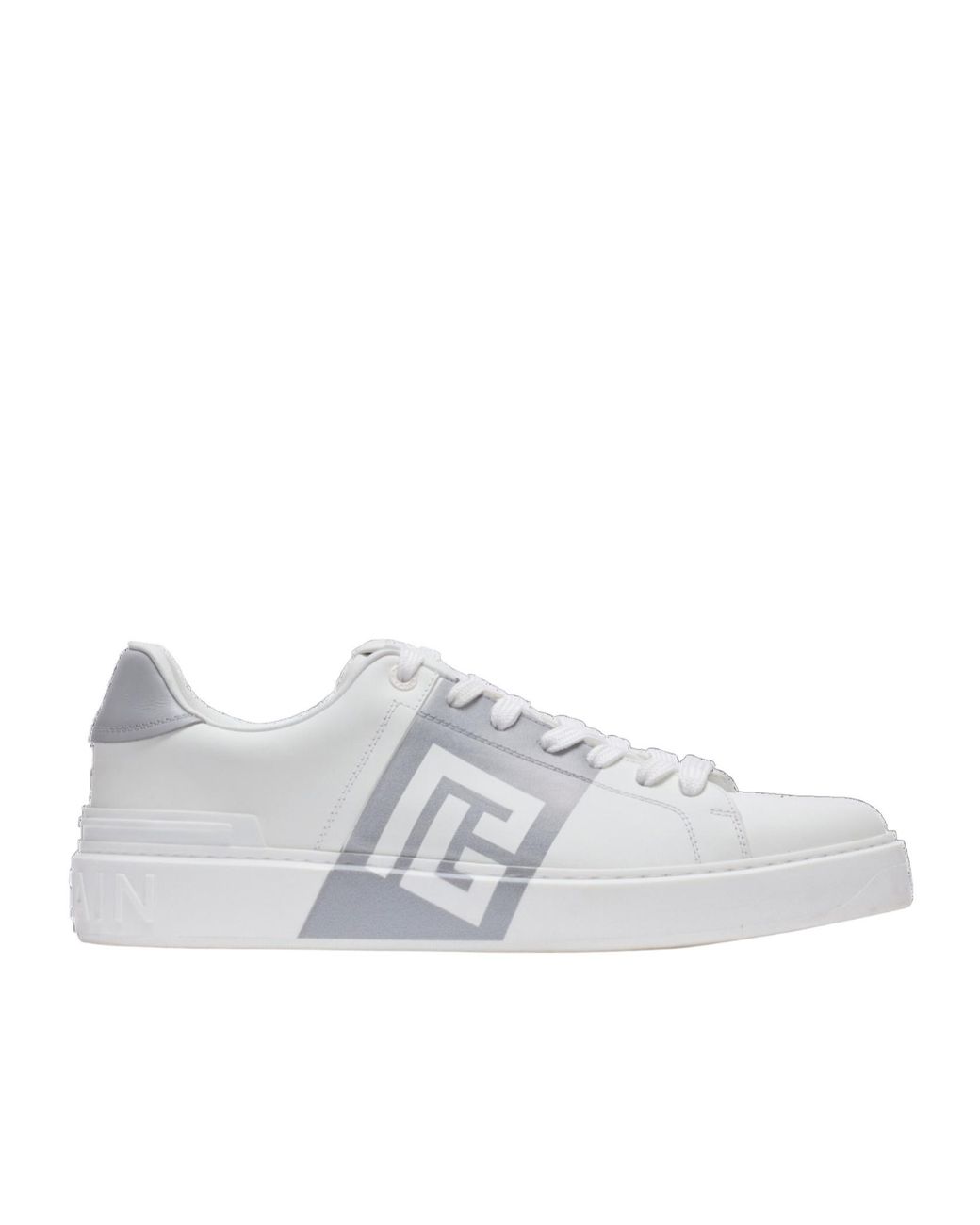 Balmain White B-Court Trainers for men
