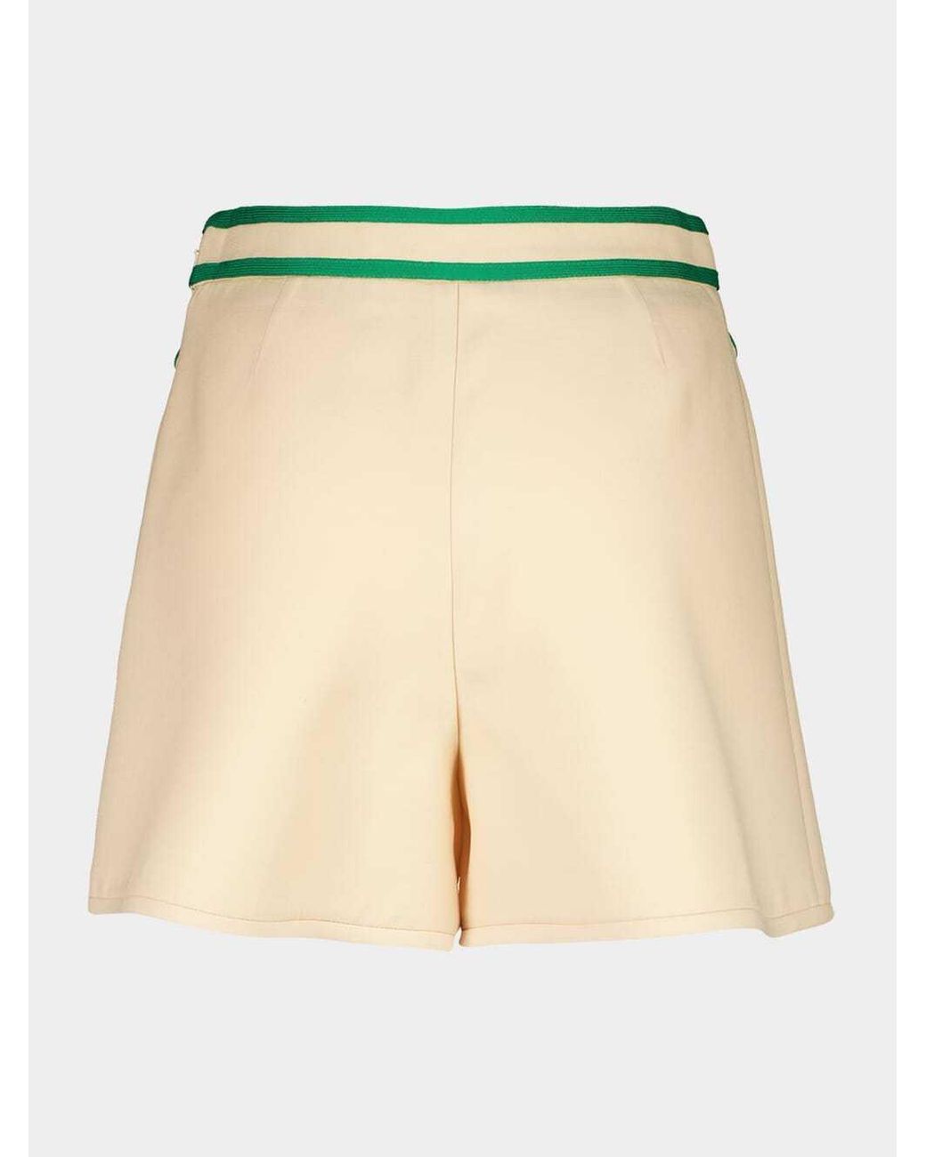 Valentino Green Logo Plaque Shorts