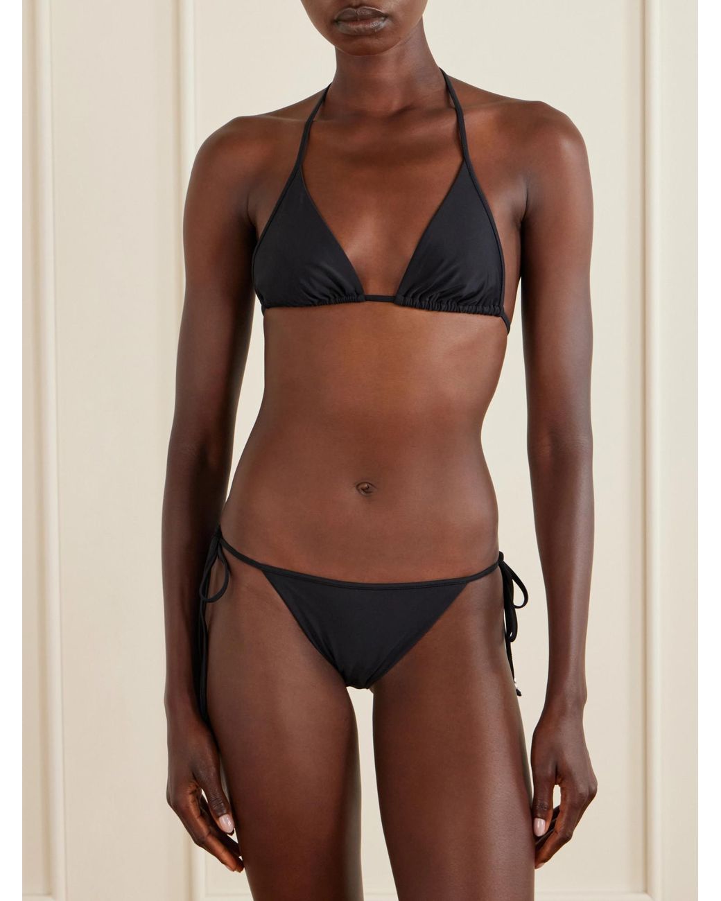 J.W. Anderson Yellow Beaded-Tie Bikini Bottoms