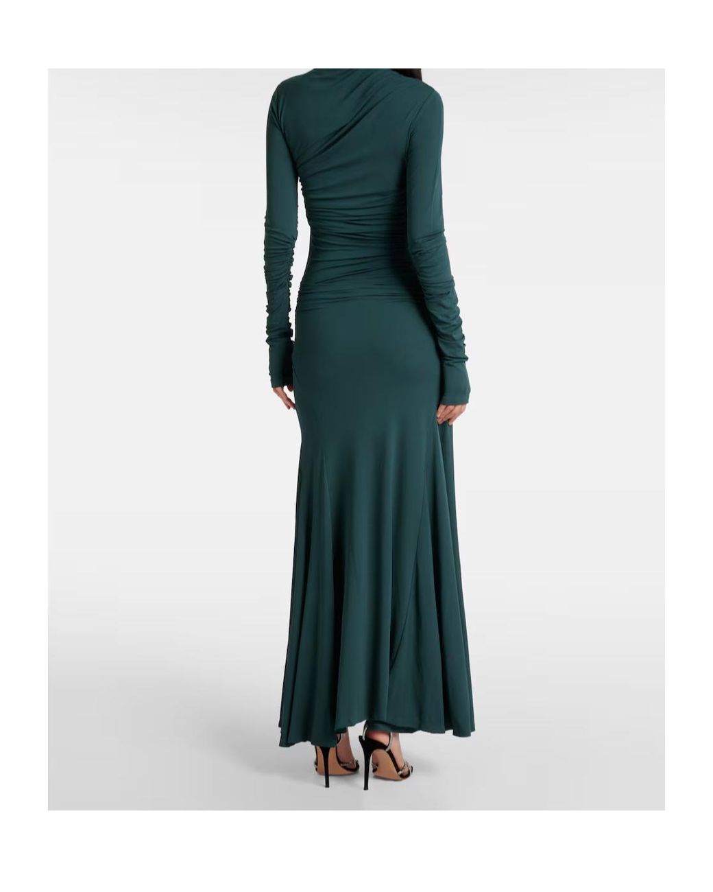 TOVE Green Africa Crêpe Jersey Maxi Dress