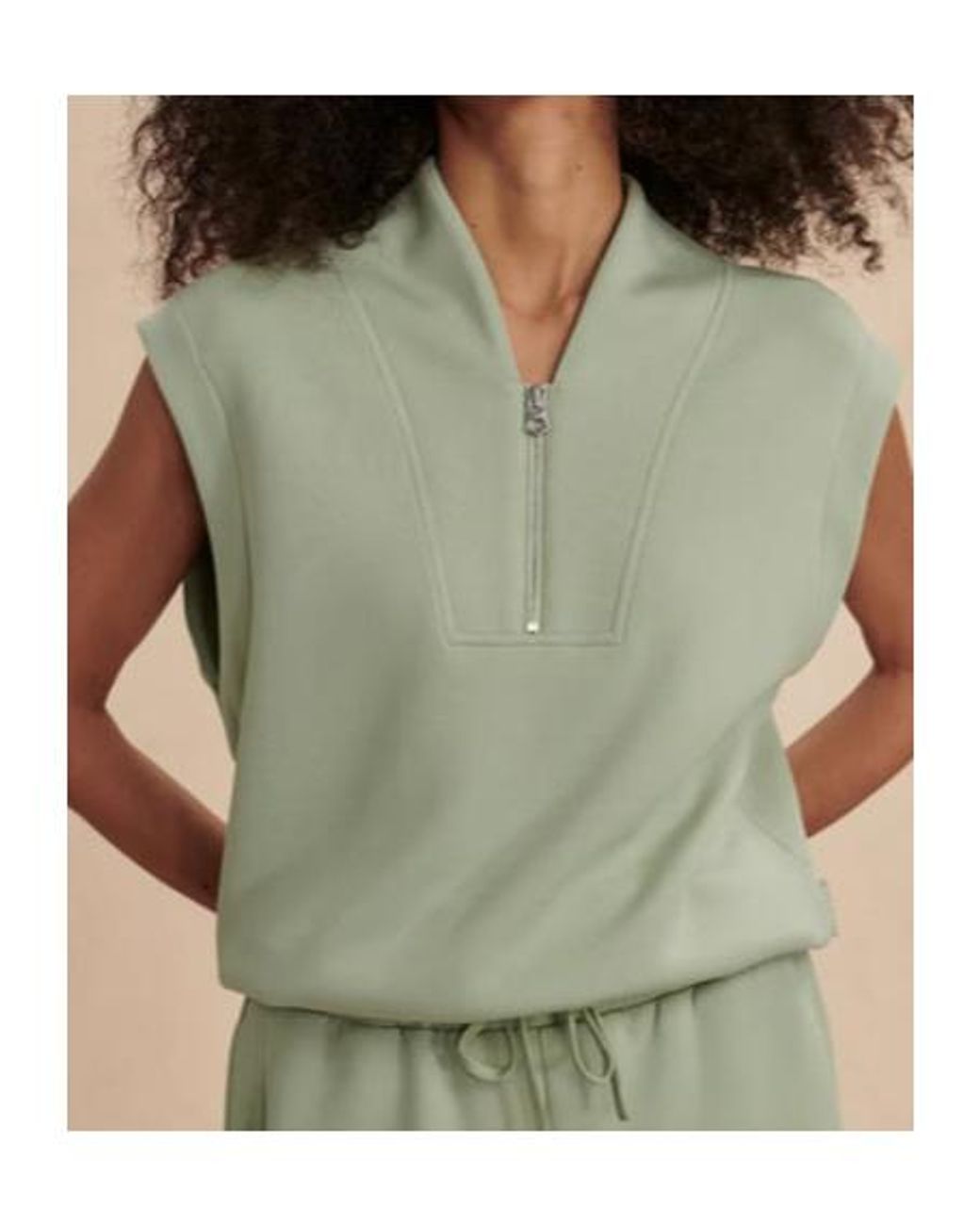 Varley Green Sleeveless Pullover