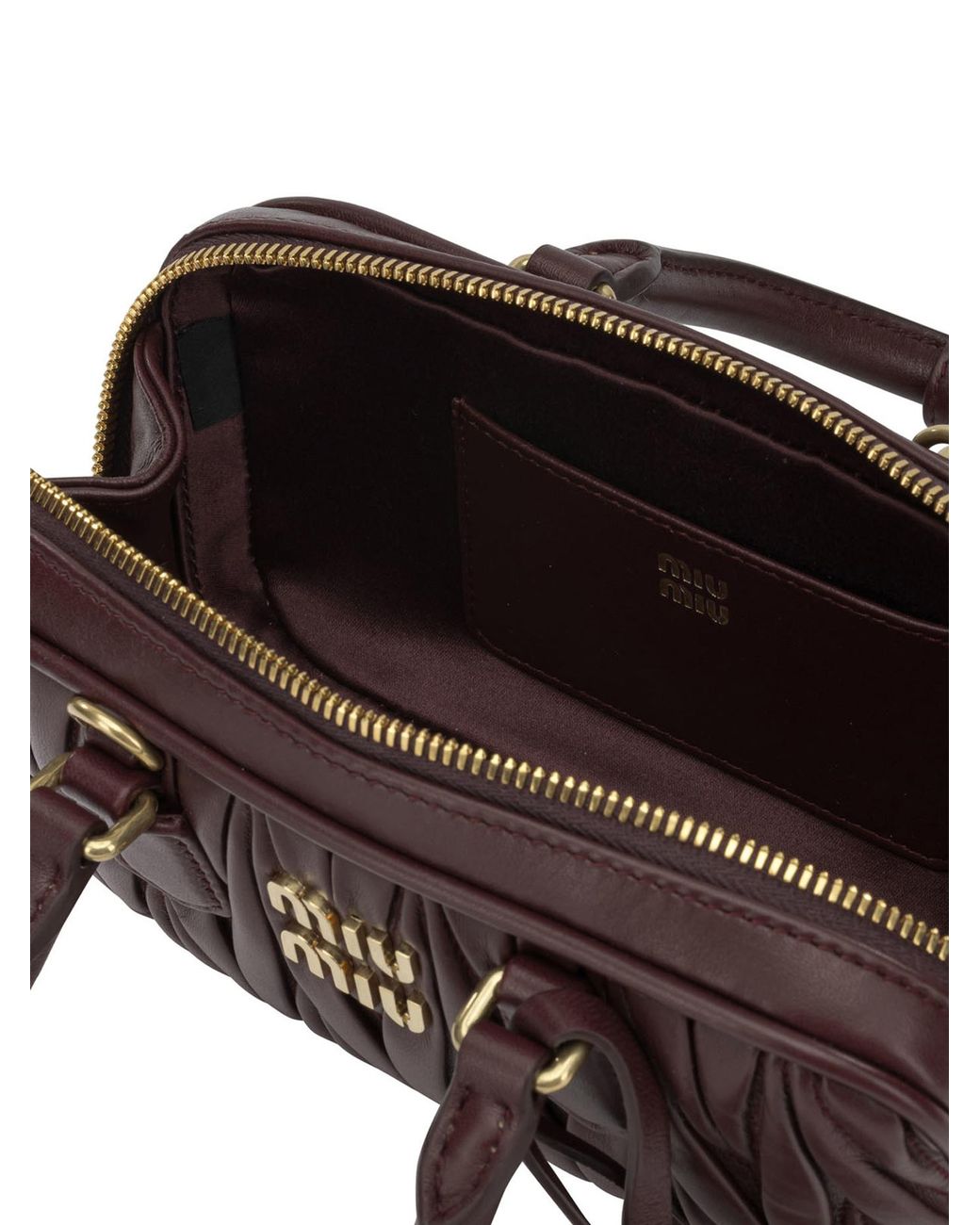 Miu Miu Brown Mini Leather Tote Bag