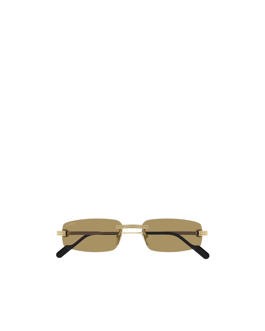 Cartier Multicolor Rectangular Rimless Sunglasses for men