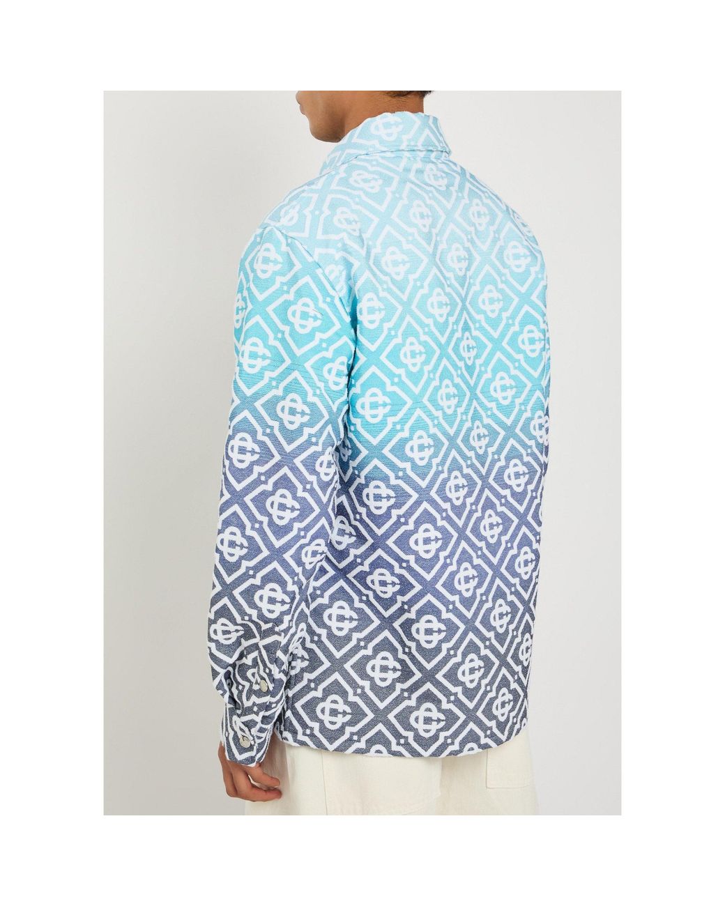 Casablanca Blue Overshirt for men