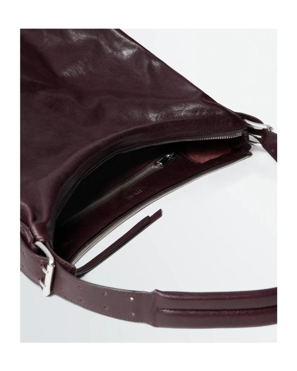 Lemaire Brown Belted Hobo Bag