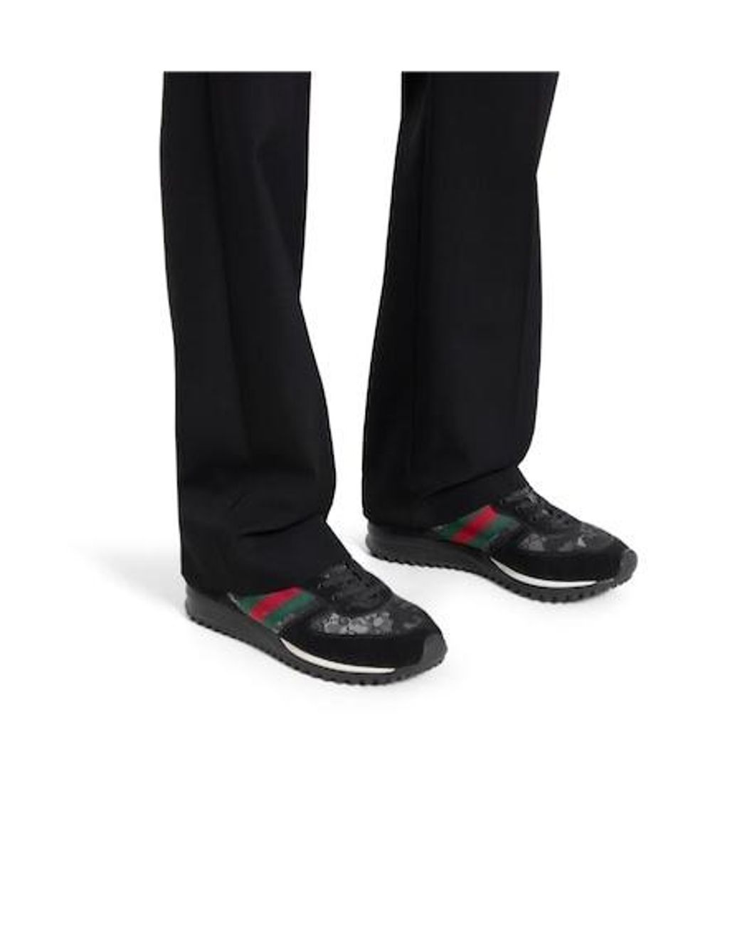 Gucci Black Re-Motion Lace-Up Sneakers for men