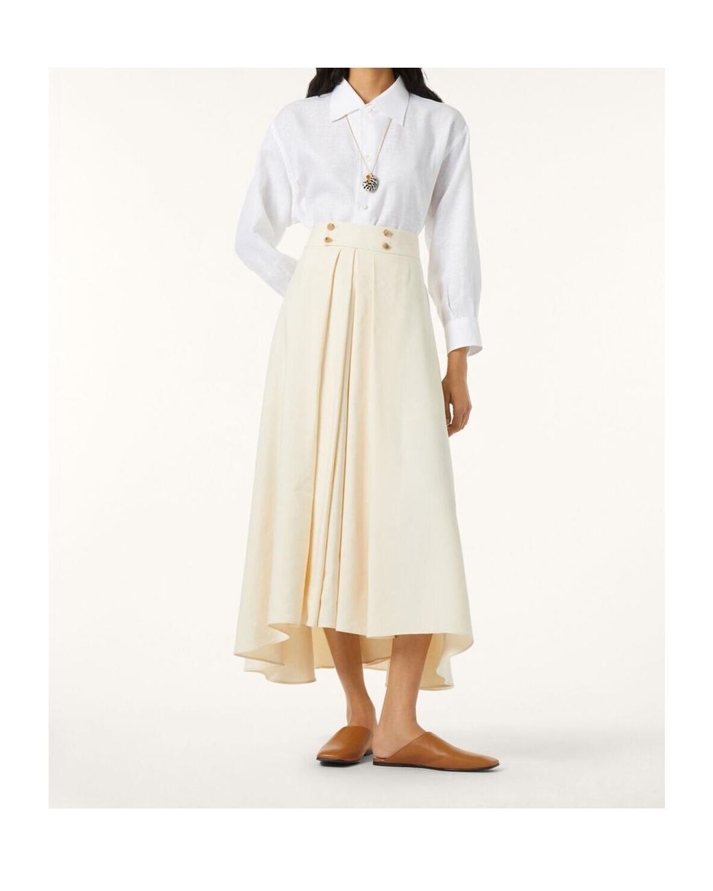 Loro Piana White Collared Shirt