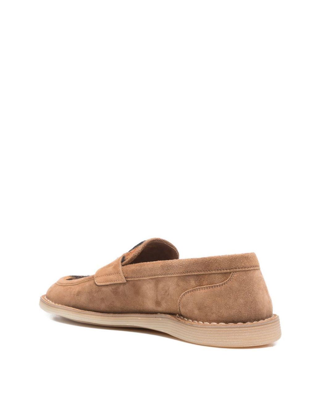 Dolce & Gabbana Brown Logo Detail Flat Shoes