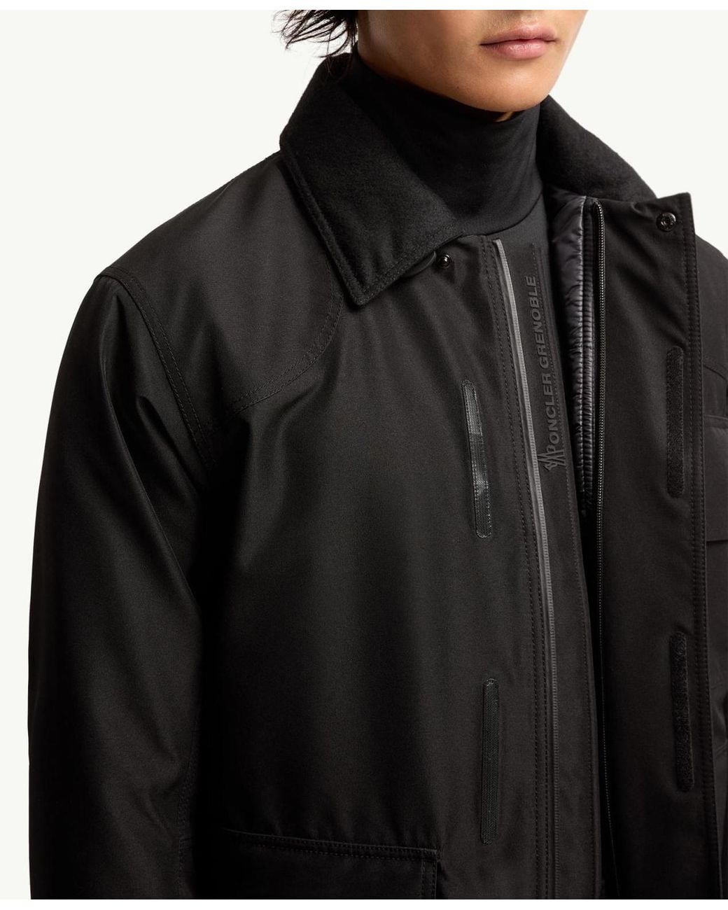 Moncler Black Andes Hooded Insulated Ski Jacket for men