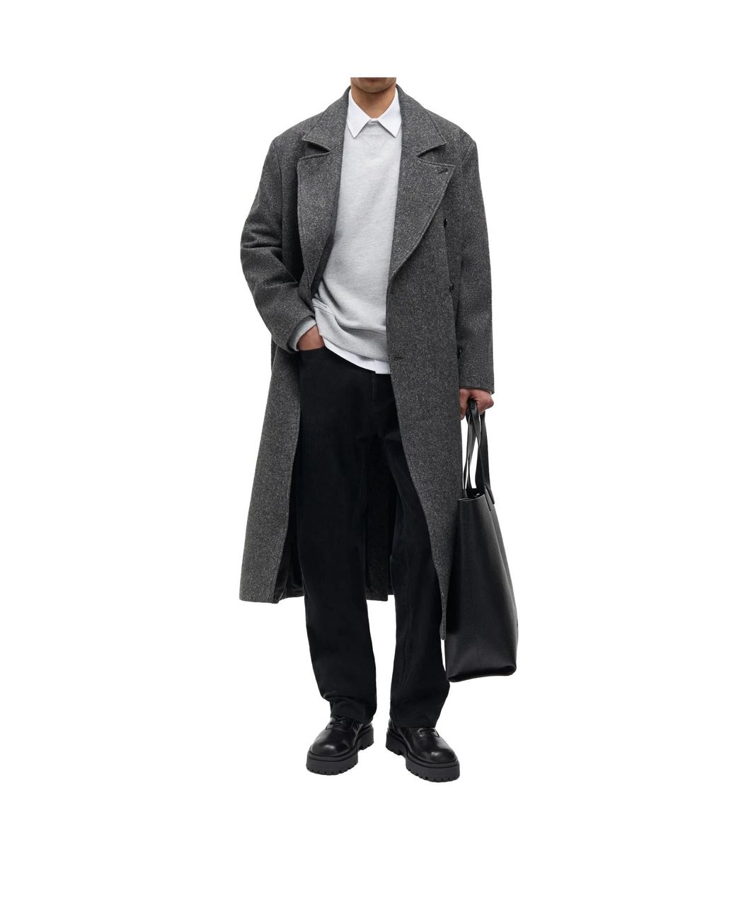 Samsøe & Samsøe Black Samsøe Samsøe Savince Double-Breasted Coat for men