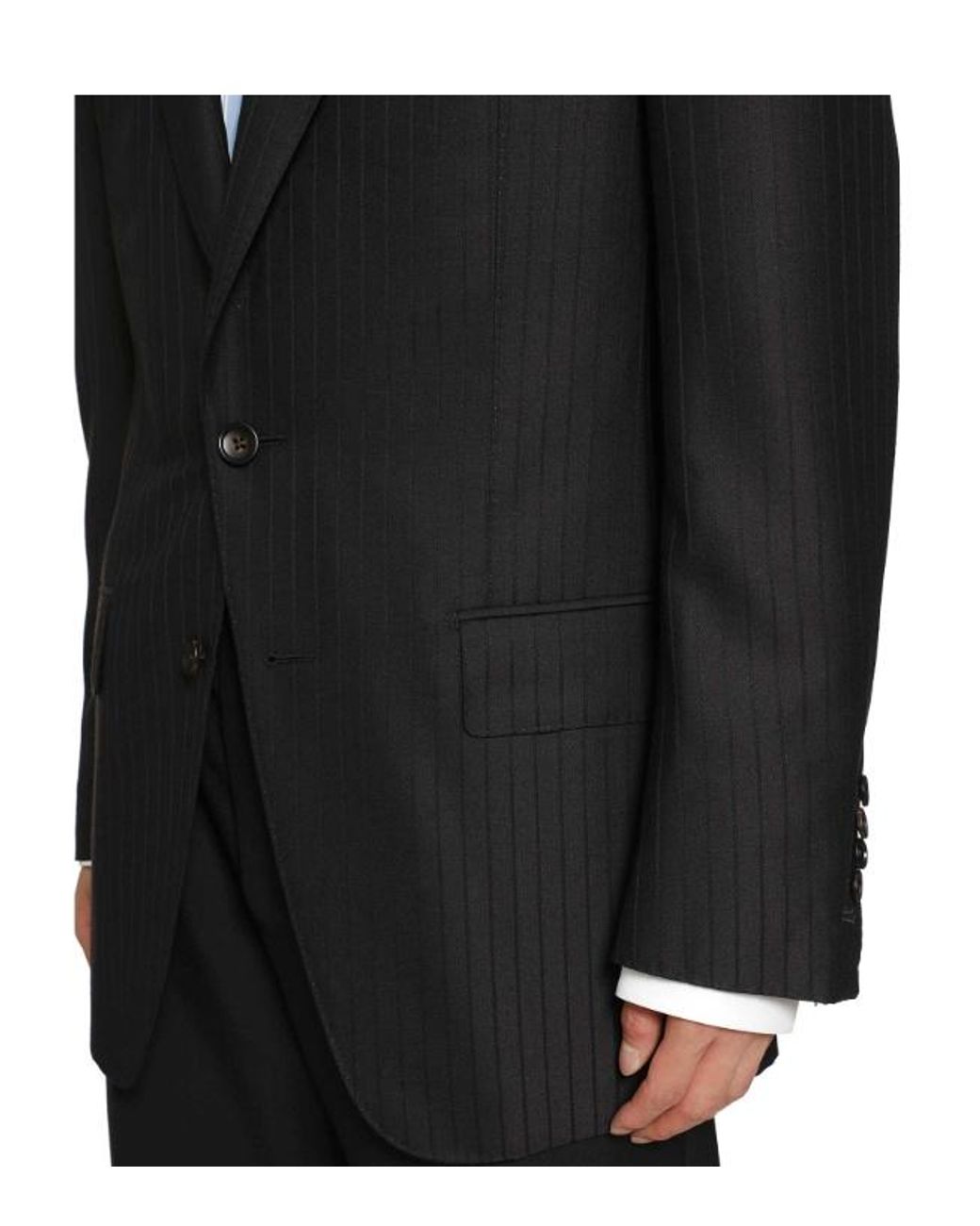 Tom Ford Black Single-Breasted Blazer for men