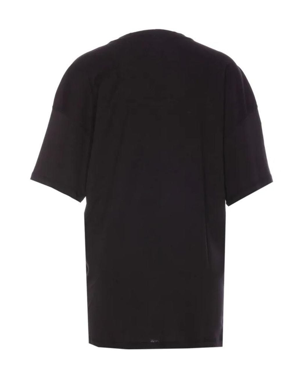 Lemaire Black Short-Sleeved Scoop-Neck T-Shirt
