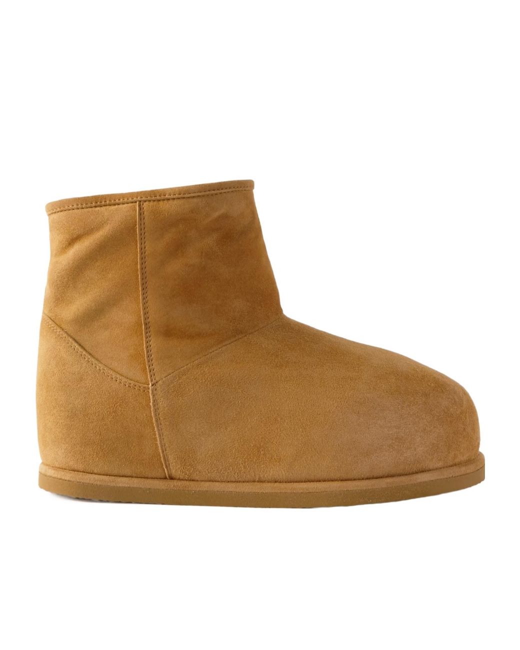 AMINA MUADDI Brown Heidi Shearling-Lined Suede Boots