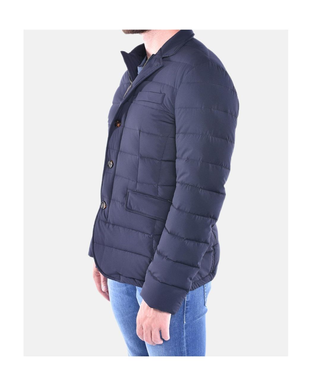 Moorer Blue Zayn Quilted Down Jacket
