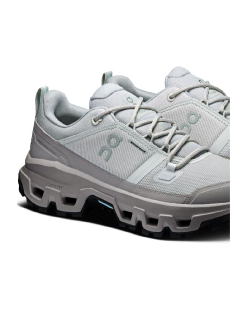On Shoes Gray Cloudrock Low Waterproof Sneakers