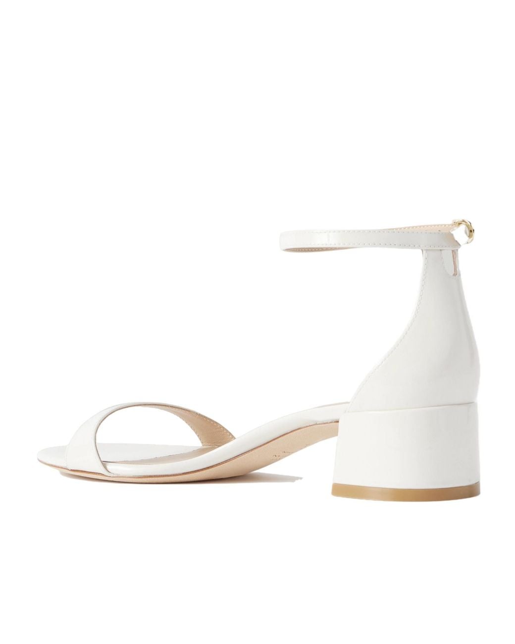 Stuart Weitzman White Simple Sandals