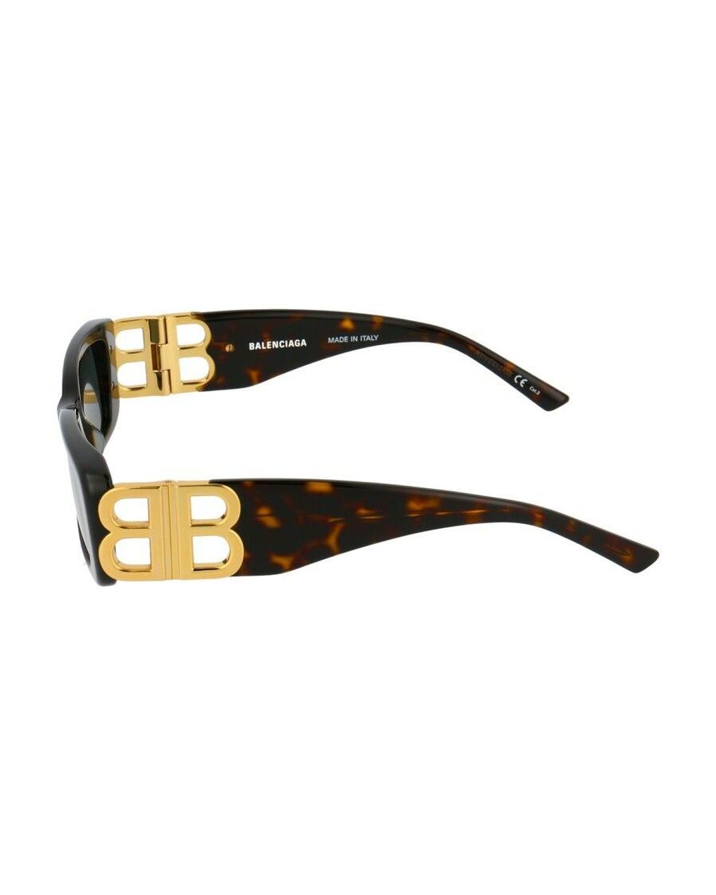 Balenciaga White Eyewear Dynasty Rectangular-Frame Sunglasses