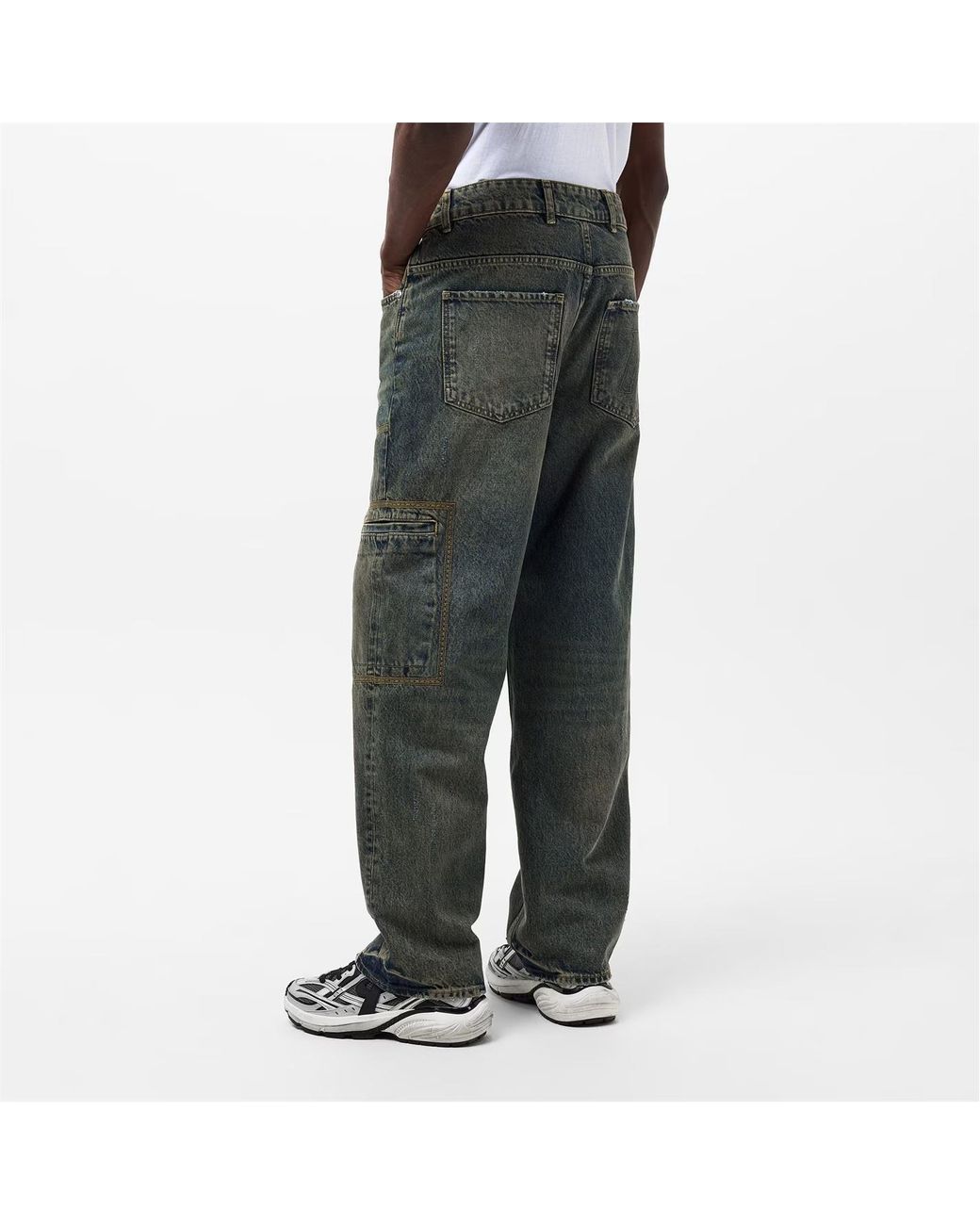 Represent Green Straight-Leg Jeans for men