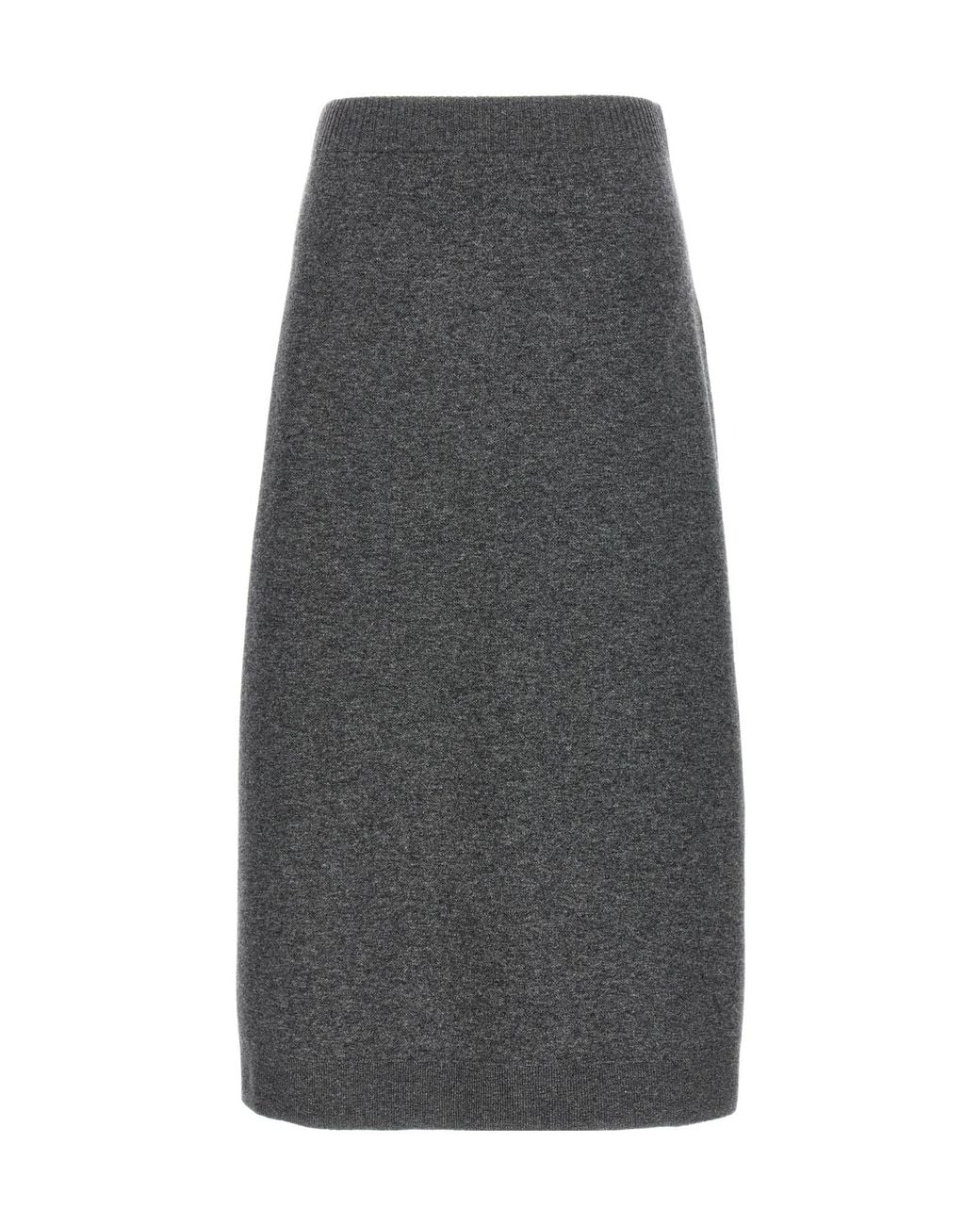 Brunello Cucinelli Gray Cashmere Skirt