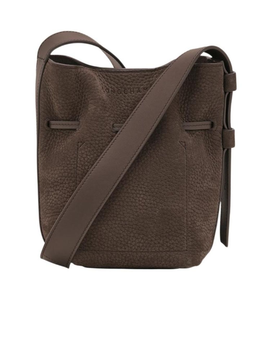 Longchamp Brown Le Roseau S Bucket Bag