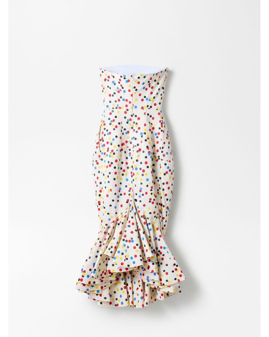 Jacquemus White Strapless Dress