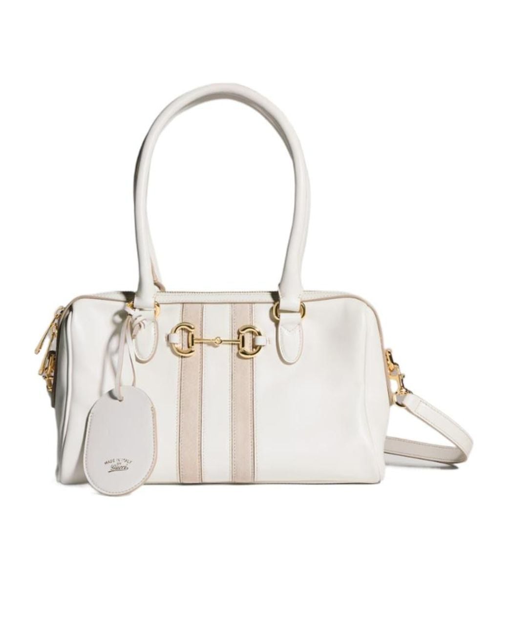 Gucci Natural Borsetto Medium Boston Bag