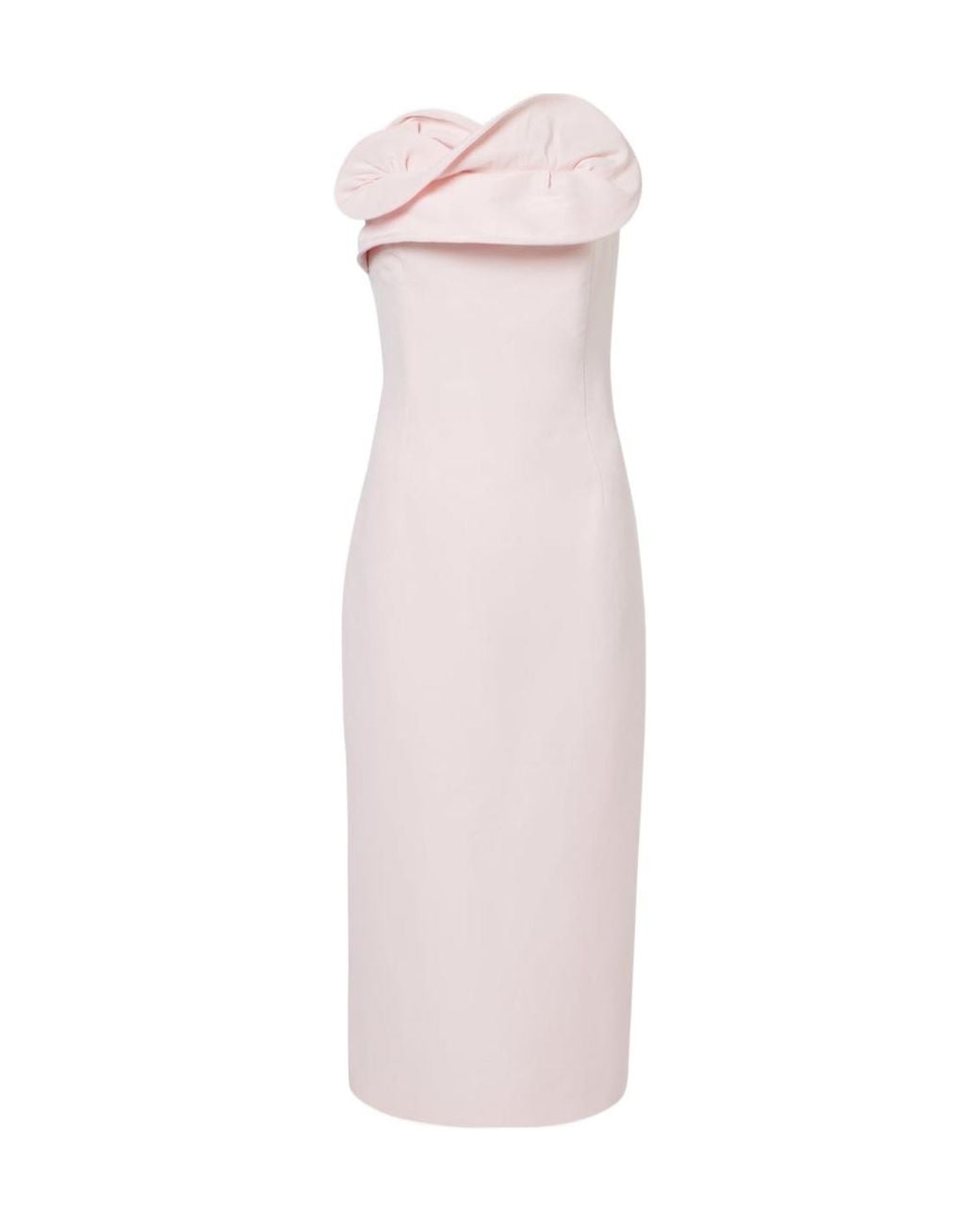 Magda Butrym Pink Silk Bustier Dress