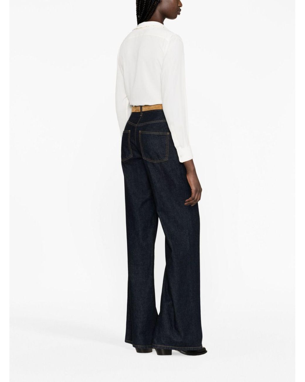 Céline White Loose Shirt