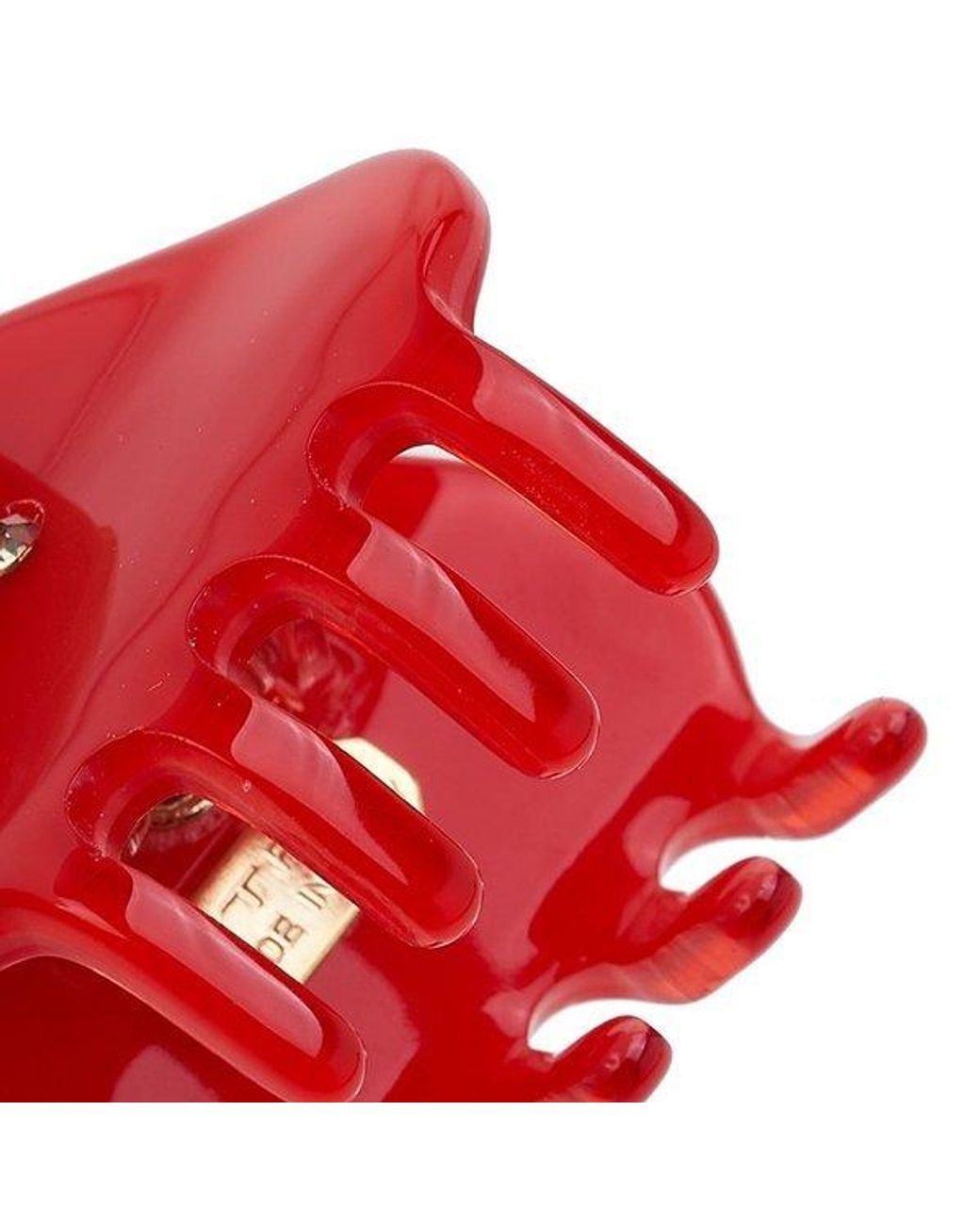 Etro Red Logo Hair Clip