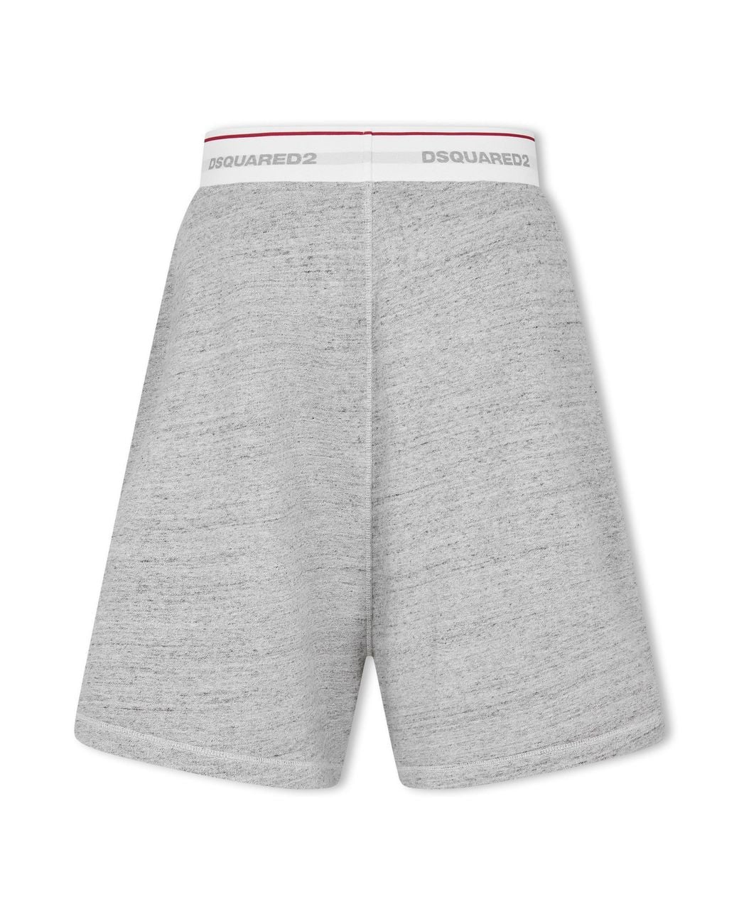 DSquared² Gray Fleece Jogger Shorts for men