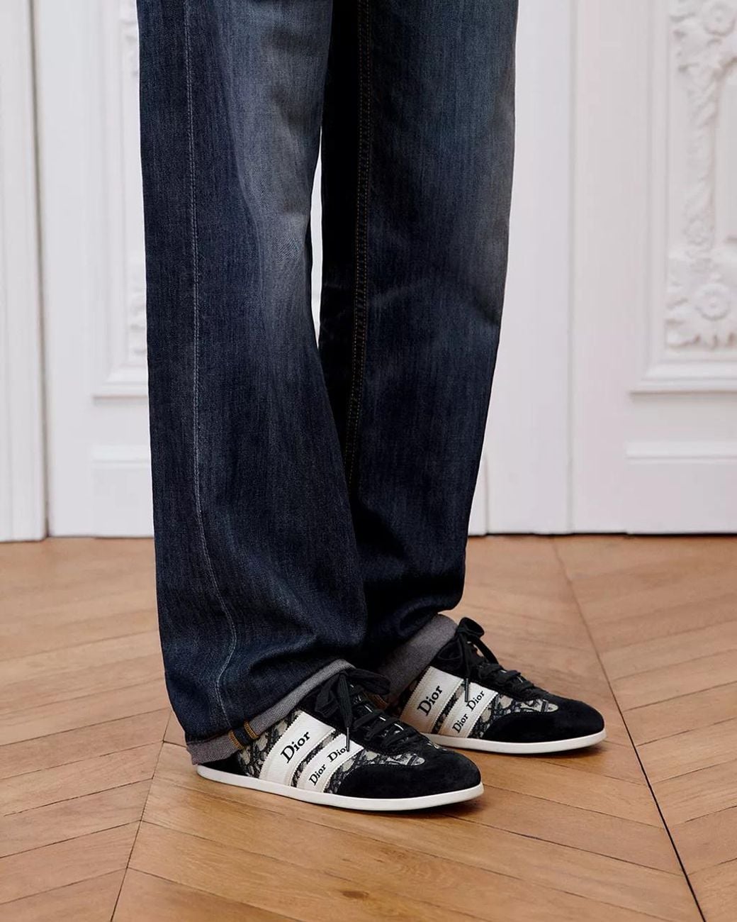 Dior Black Ribbon Sneaker