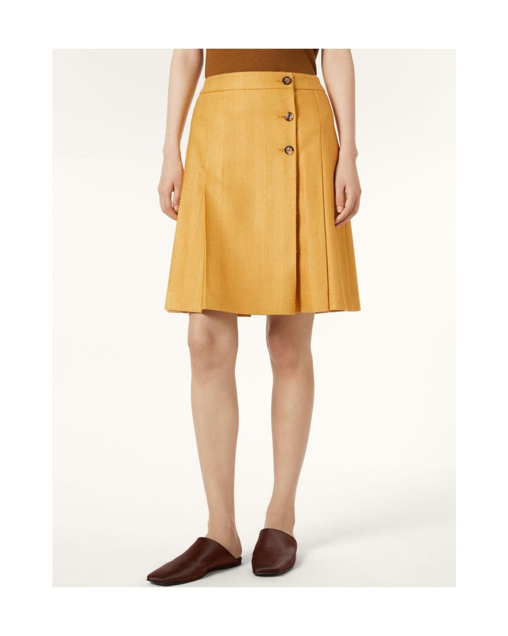 Loro Piana Yellow Aida Skirt