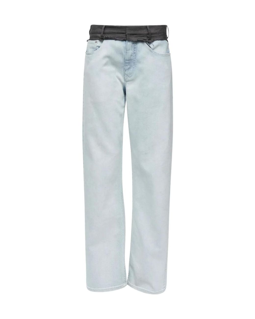 MM6 by Maison Margiela Blue Straight-Leg Jeans