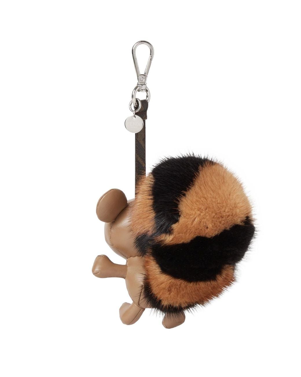 Fendi White Furrette Charm for men