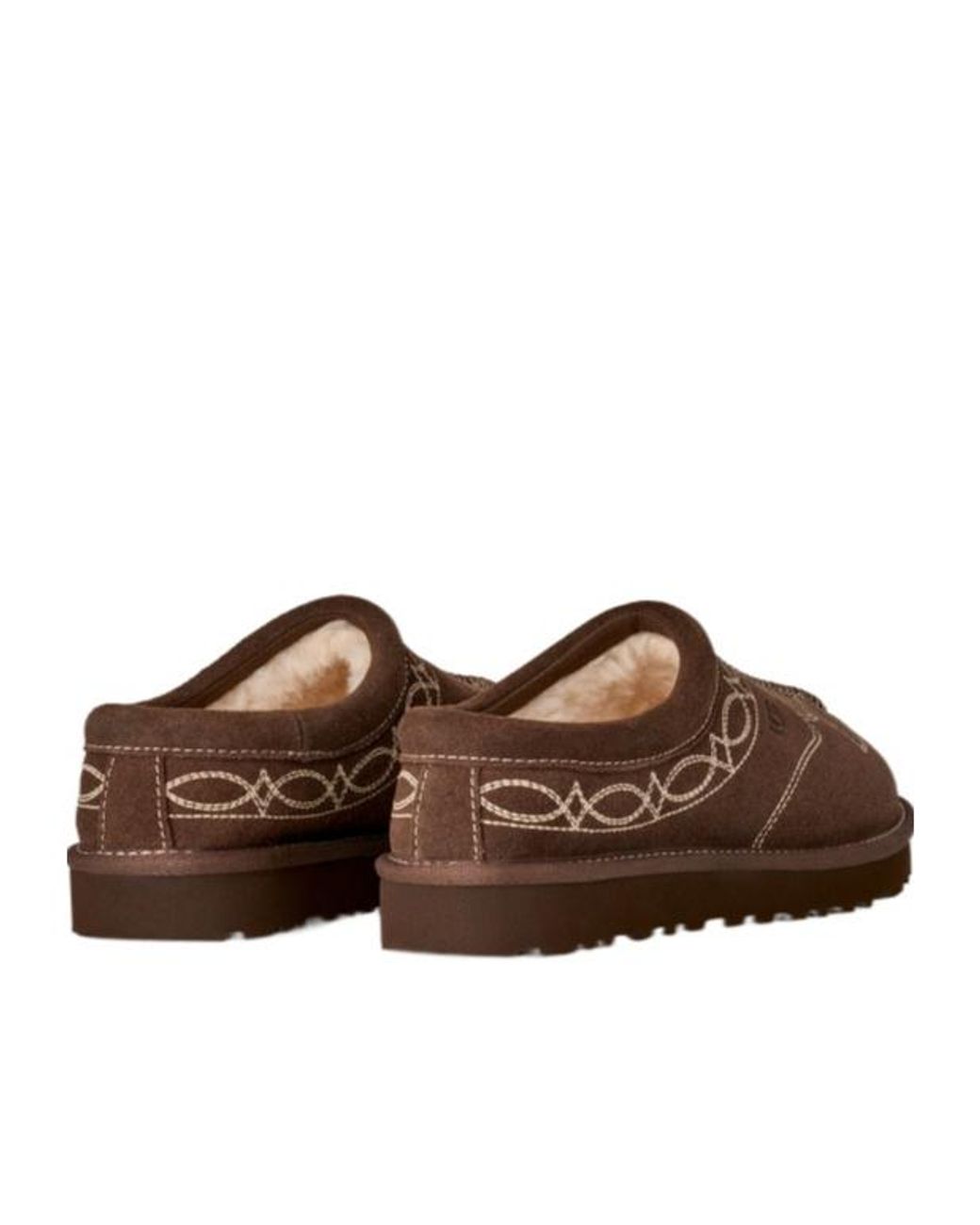 Ugg Brown Tasman Western Round-Toe Slippers