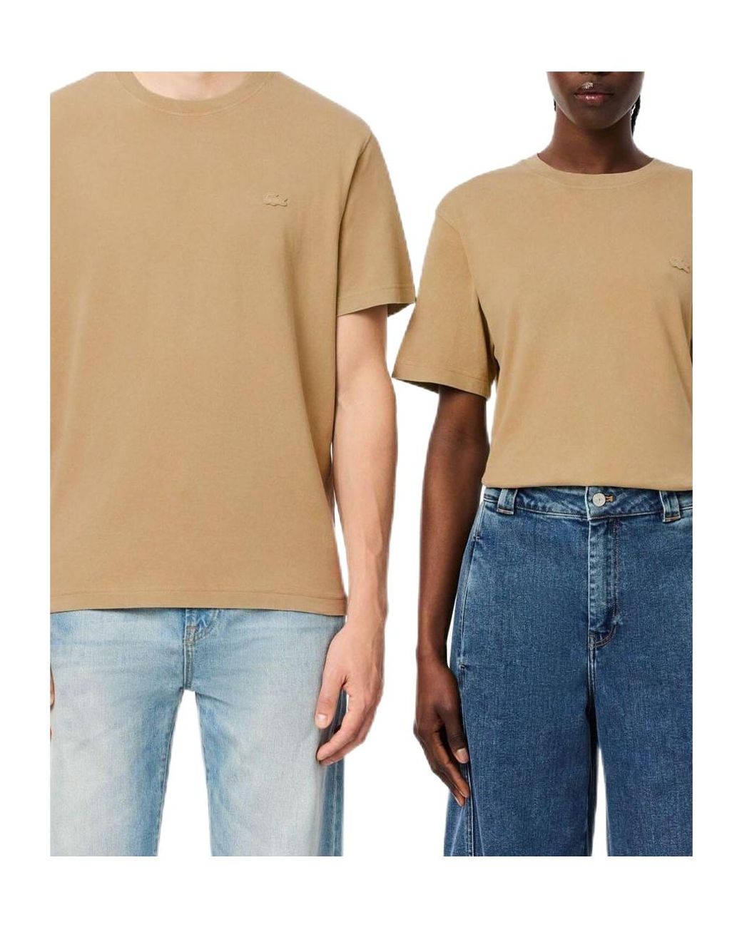 Lacoste Natural Crewneck Shortsleeve Tshirt for men