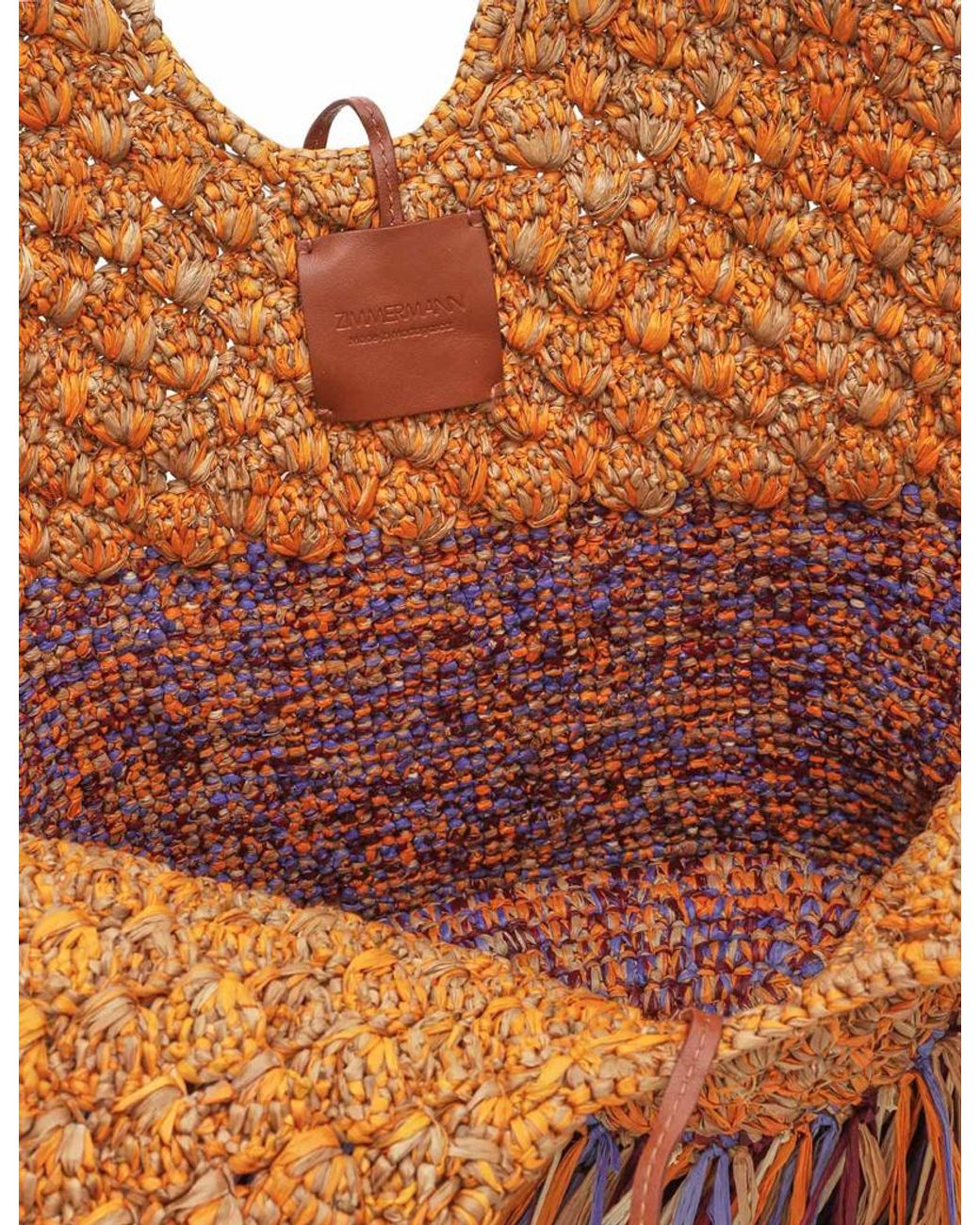 Zimmermann Brown Goldentime Medium Fringe Tote
