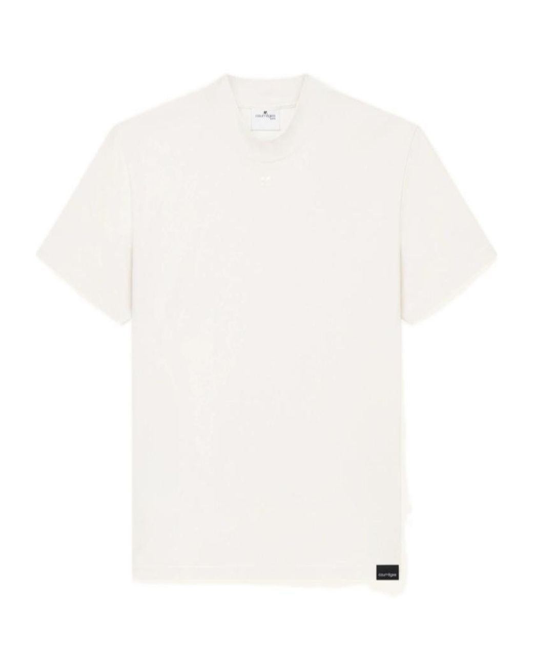 Courreges White Courrèges Volcano Crewneck T-Shirt for men