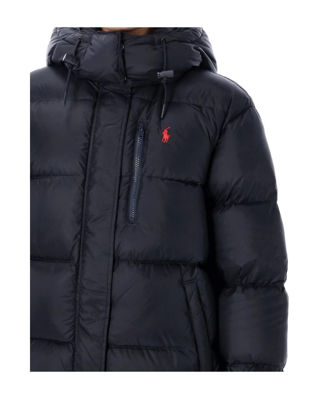 Polo Ralph Lauren Blue Quilted Hooded Down Jacket