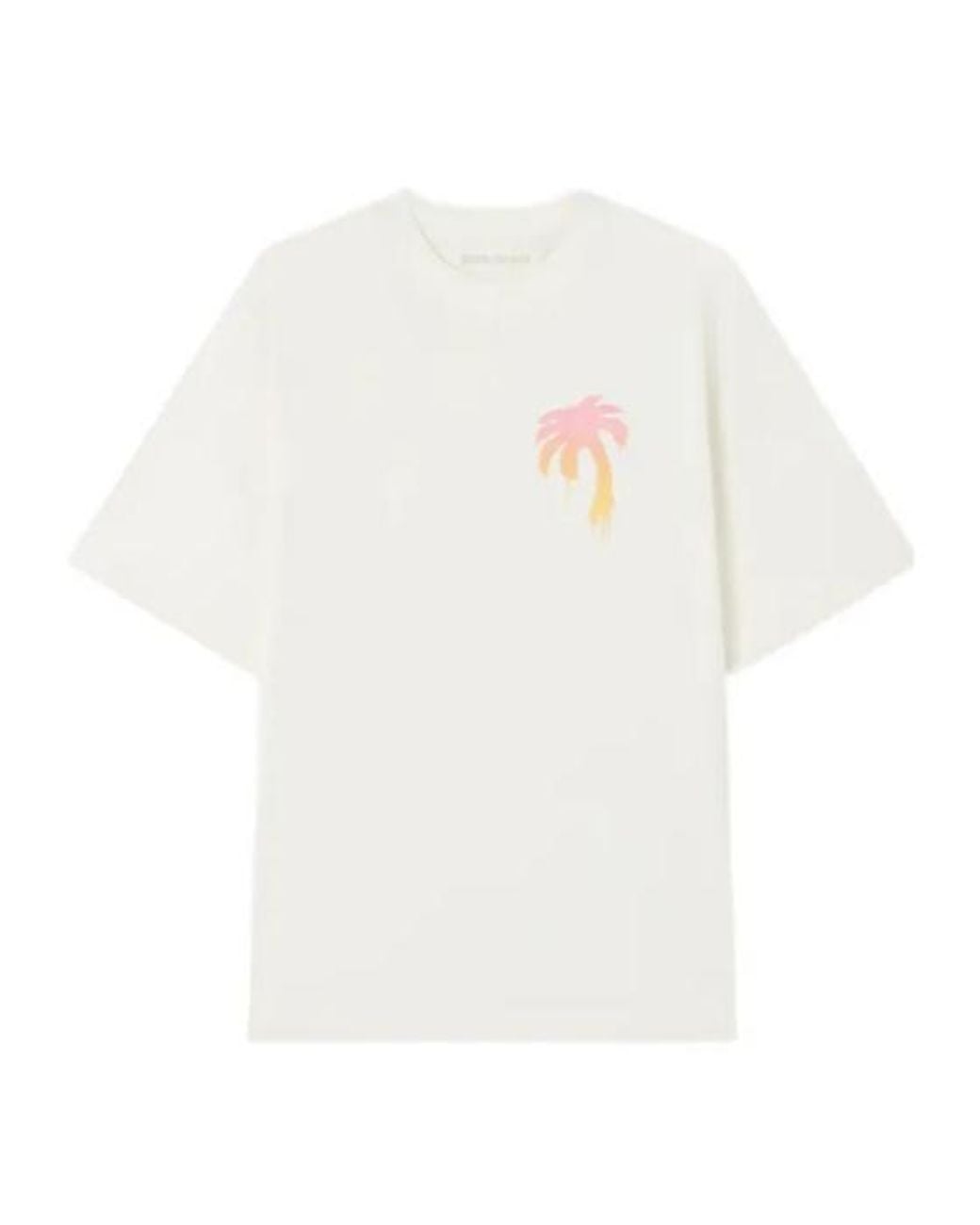 Palm Angels White I Love Pa Printed T-Shirt