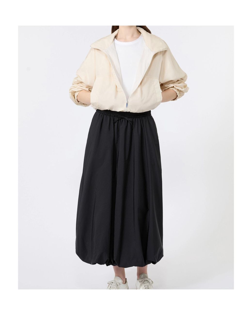 Weekend by Maxmara Black Gathered Balloon Skirt