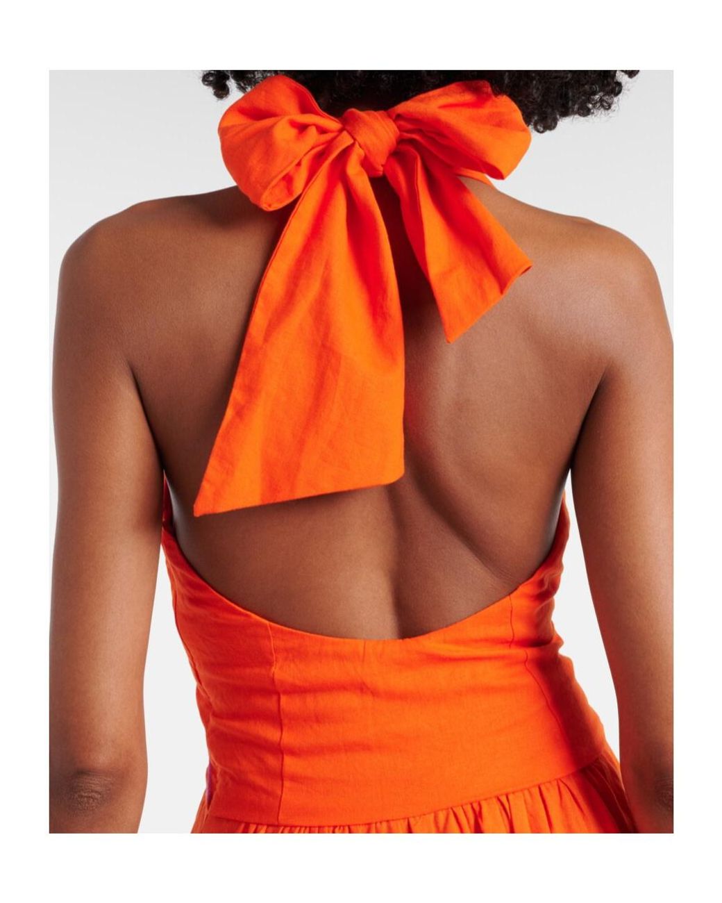 Farm Rio Red Hollowed-Out Lace Dress
