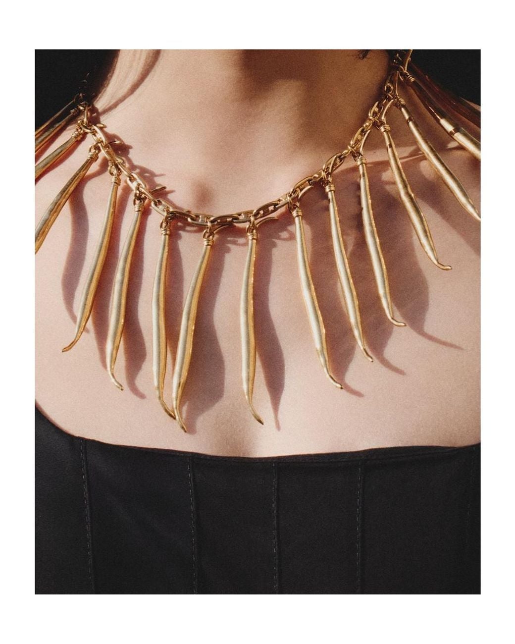 Jacquemus Metallic The Haricots Necklace