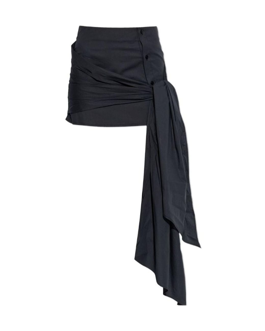 The Attico Black Short Skirts