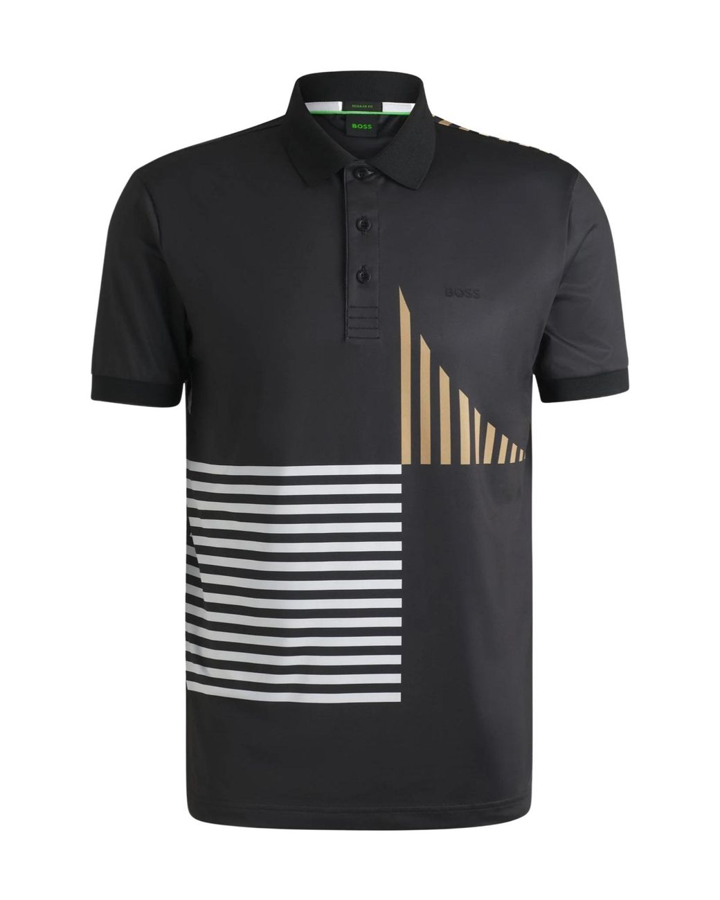 Boss Black Boss Paddy Stripe Detailed Polo Shirt for men